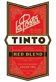 Tinto Red Blend 2018 Label
