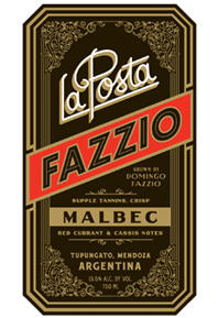Fazzio Malbec 2021 Label