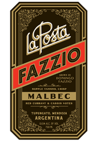 Fazzio Malbec 2020 Label