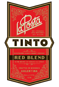 Tinto Red Blend 2020 Label