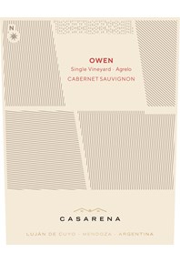 Single Vineyard Owen's Cabernet 2020 Label