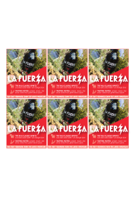 La Fuerza Rojo Vermouth Shelf Talker