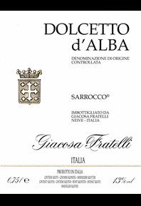 Dolcetto d'Alba Sarroco 2022 Label