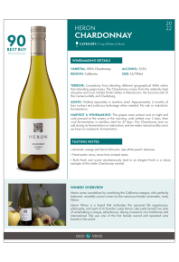 Chardonnay 2022 Product Sheet