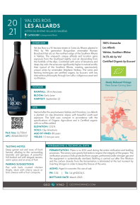 Les Allards 2021 Product Sheet