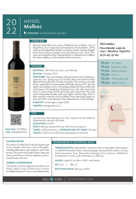 Malbec 2022 Product Sheet