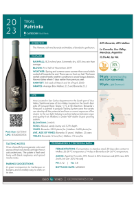 Patriota 2023 Product Sheet