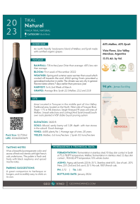 Natural 2023 Product Sheet