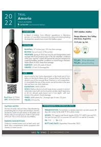 Amorio 2022 Product Sheet