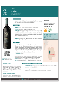 Jubilo 2020 Product Sheet