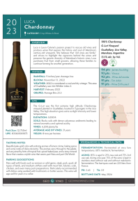 Chardonnay 2023 Product Sheet