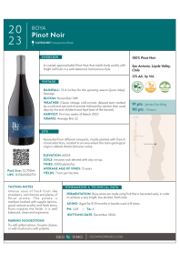 Pinot Noir 2023 Product Sheet