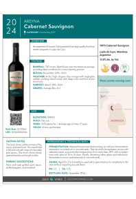 Cabernet Sauvignon 2024 Product Sheet