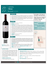 Unus 2022 Product Sheet