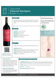 Cabernet Sauvignon 2022 Product Sheet