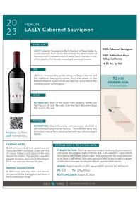 Laely Cabernet 2023 Product Sheet