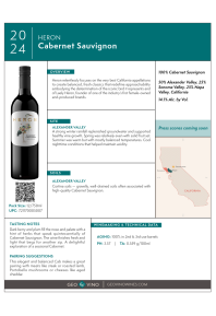 Cabernet Sauvignon 2024 Product Sheet