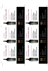 Pizzella Malbec 2024 Shelf Talker
