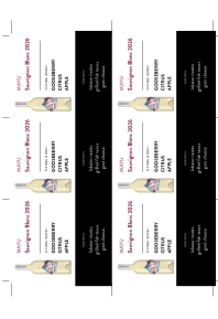 Sauvignon Blanc 2026 Shelf Talker