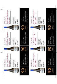 Cool Coast Sauvignon Blanc 2013 Shelf Talker