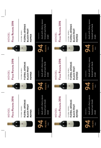 Finca Remota  2016 Shelf Talker