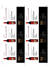 Carmenere Syrah 2018 Shelf Talker