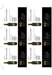 Pedro Ximenez 2020 Shelf Talker