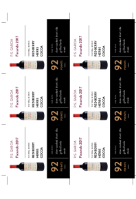 Facundo 2017 Shelf Talker