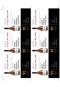 Sauvignon Blanc 2020 Shelf Talker