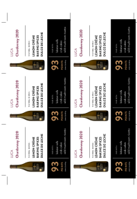 Chardonnay 2020 Shelf Talker