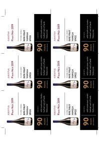Pinot Noir 2019 Shelf Talker