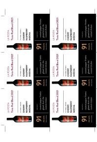 Tinto Red Blend 2021 Shelf Talker