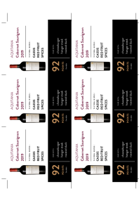 Cabernet Sauvignon 2019 Shelf Talker