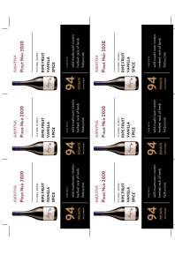 Pinot Noir 2020 Shelf Talker