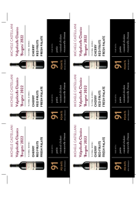 Valpolicella Classico 'Borgata' 2022 Shelf Talker