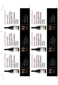 Amarone Della Valpolicella Classico 'Cinque Stelle' 2017 Shelf Talker