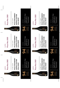 Pinot Noir 2021 Shelf Talker