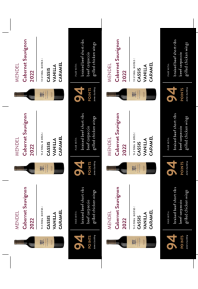 Cabernet Sauvignon 2022 Shelf Talker