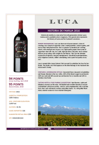Historia de Familia 2016 Product Sheet