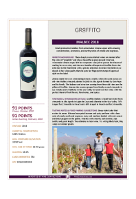 Malbec 2018 Product Sheet