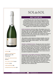 Brut Nature NV Product Sheet