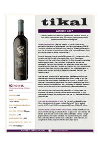Amorio 2017 Product Sheet