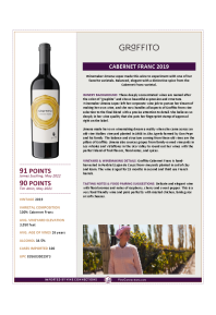 Cabernet Franc 2019 Product Sheet