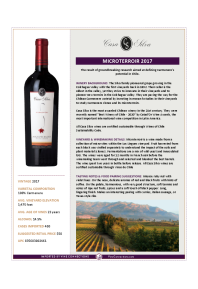 Microterroir 2017 Product Sheet