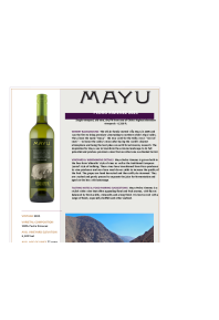 Vine Pedro Connections 2021 Wine Mayu Chilean | Ximenez |