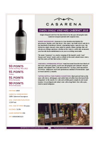 Casarena Single Vineyard Owen's Cabernet 2019 | Argentine Wine | Vine  Connections