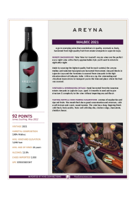 Malbec 2021 Product Sheet