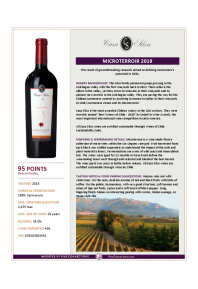 Microterroir 2019 Product Sheet