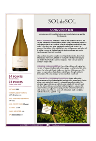 Chardonnay 2021 Product Sheet