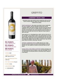 Cabernet Franc 2020 Product Sheet